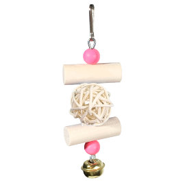 Игрушка для попугаев "Rattan Ball White" LionPets (Размер: 12х2х4 см) 42.PS.151-WT