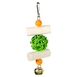 Игрушка для попугаев "Rattan Ball Green" LionPets (Размер: 12х2х4 см) 42.PS.151-GN