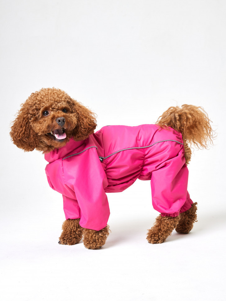Дождевик для собаки LionPets Woopy SLM-8324 девочка Цвет: Розовый (утеплённый)