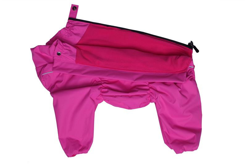 Дождевик для собаки LionPets Woopy SLM-8324 девочка Цвет: Розовый (утеплённый)