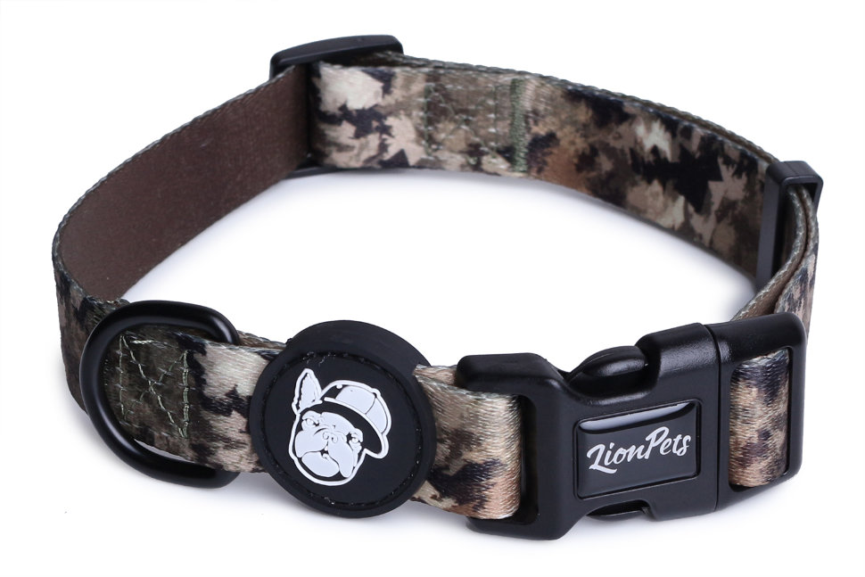Ошейник для собак LionPets с рисунком из полиэстера LPO-00500-3