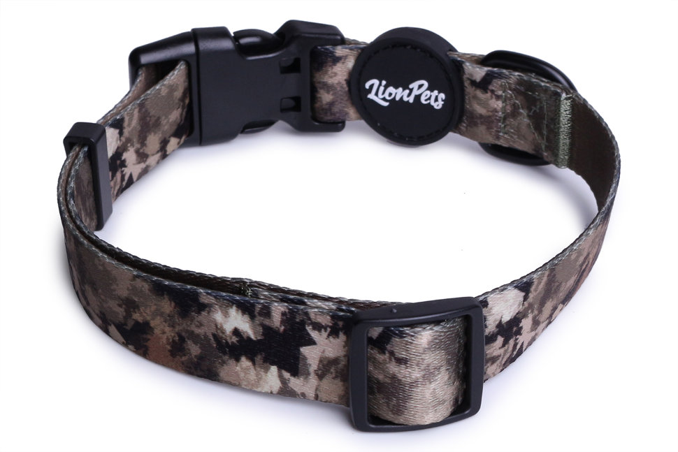 Ошейник для собак LionPets с рисунком из полиэстера LPO-00500-3