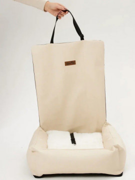 Автомобильное автокресло "LionPets" для животных LP6605 материал: Эко-кожа (50х55х16 см)