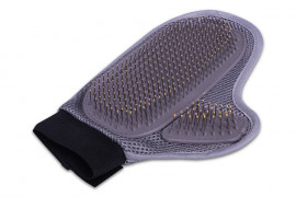 Рукавица массажная LionPets для вычёсывания шерсти 24x17 см