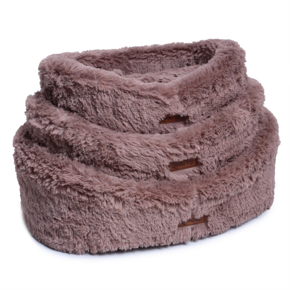 Комплект лежанок для животных LionPets Амбре (мех) кофейный LM103-1