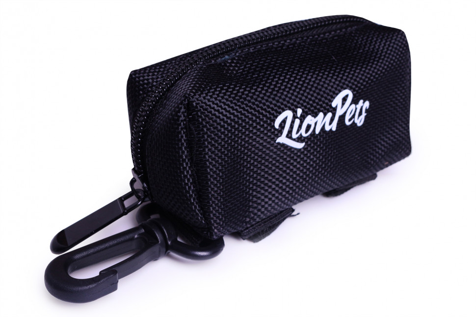 Сумочка диспенсер LionPets для уборки за животным с липучкой LPD-100-8