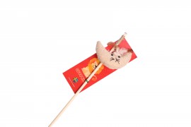 ЭКО Дразнилка-удочка для кошек Lion Кот LMG-K0047-E с экстрактом кошачьей мяты 42 см