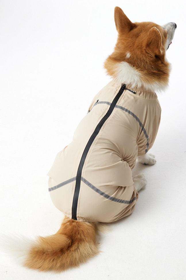 Дождевик LionPets Корги LPK-9125-10 Цвет: Молочный