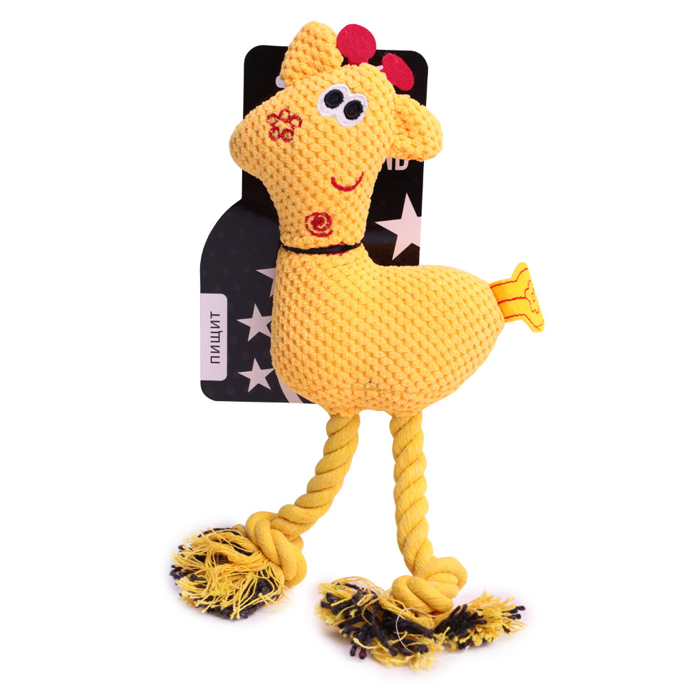 Игрушка для собак LionPets Корова UT1037 (Жёлтая) 29 см