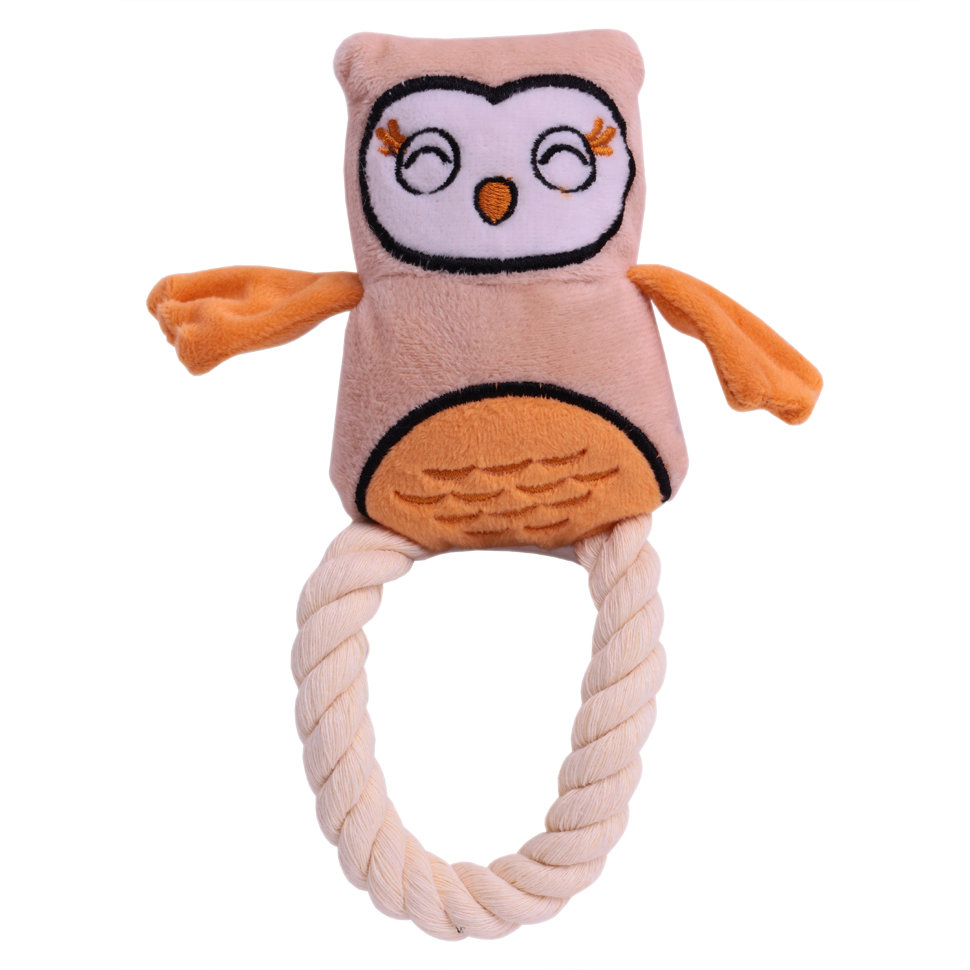 Игрушка для собак LionPets Сова UT1049 (Жёлтая) 20х15 см