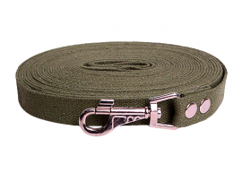 Поводок LionPets для собак брезентовый Хаки, ширина 25 мм