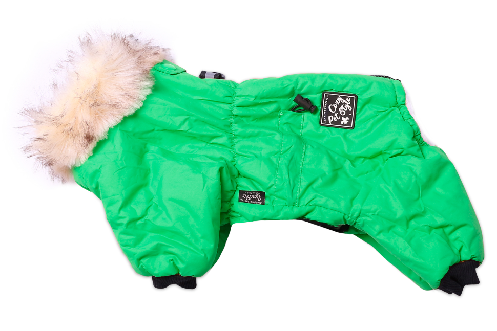 Комбинезон для собак Lion Nice-Style SLPK134 на девочку, цвет: зеленый